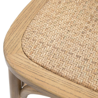Cafe Stool Oak with Rattan (2pk) 11