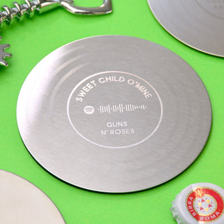 Personalised Music Spotify Code Coaster