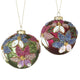 Grn/Pink Embroidery Bauble