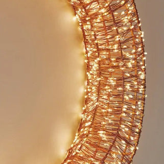 Galaxy Fairylight Wreath 25cm Copper