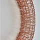 Rose gold decorative wreath on a white background