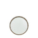 Small Round Natural Wood Mirror