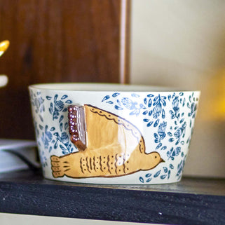 Cream Bird Hezha Bowl