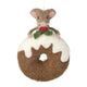 Hanging Felt Mouse with Doughnut Tree Decoration