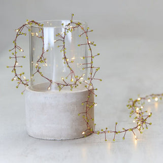Green Jewel Cluster Electric Fairy Lights