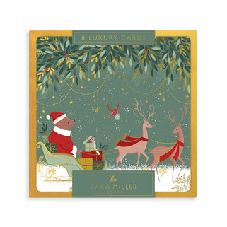 Santas Sleigh Luxury Christmas Card Box