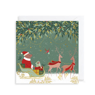 Santas Sleigh Luxury Christmas Card Box