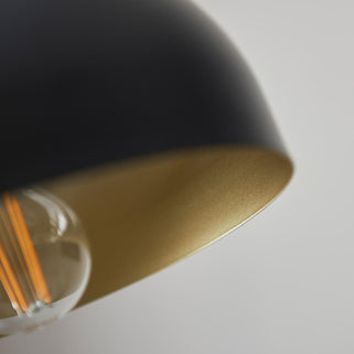 Brair 1 Floor Light Matt Black & Antique Brass 5