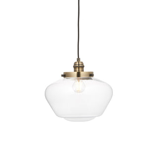 Camberley 1 Pendant Light Antique Brass Clear 1