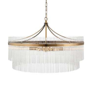 Marietta Grand 7 Pendant Light Antique Brass 1