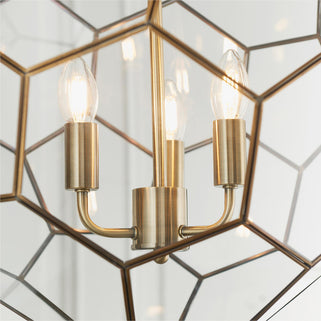 Miele 3 Pendant Light Antique Brass Large 3