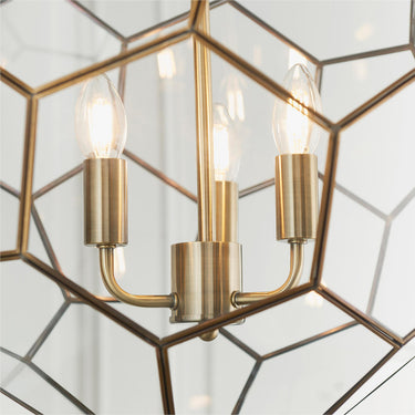Miele 3 Pendant Light Antique Brass Large 3
