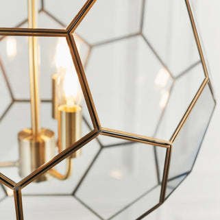 Miele 3 Pendant Light Antique Brass Large 6