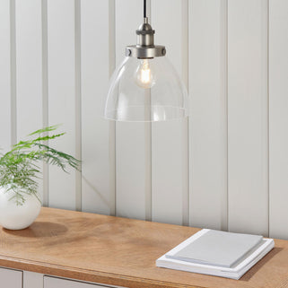 Hansen 1 Pendant Light Brushed Silver 3