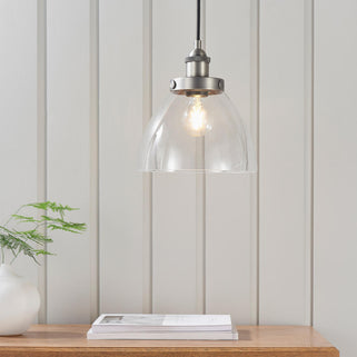 Hansen 1 Pendant Light Brushed Silver 4