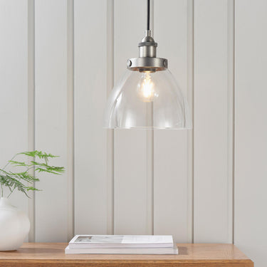 Hansen 1 Pendant Light Brushed Silver 4