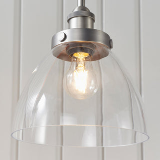 Hansen 1 Pendant Light Brushed Silver 6
