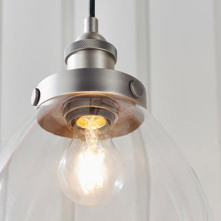 Hansen 1 Pendant Light Brushed Silver 7