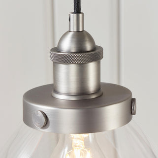 Hansen 1 Pendant Light Brushed Silver 8