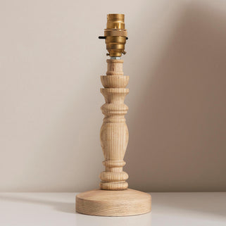 Bibury Table Lamp Base Natural Ash 2