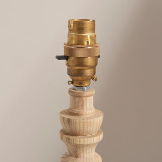 Bibury Table Lamp Base Natural Ash 3