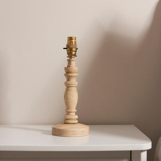 Bibury Table Lamp Base Natural Ash 5