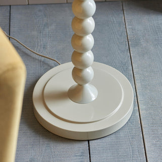 Higgledy Floor Lamp Base Gloss Almond White Paint 6