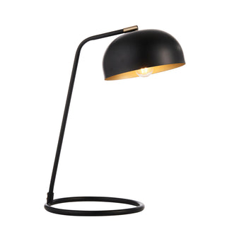 Brair 1 Table Lamp Matt Black & Antique Brass 1
