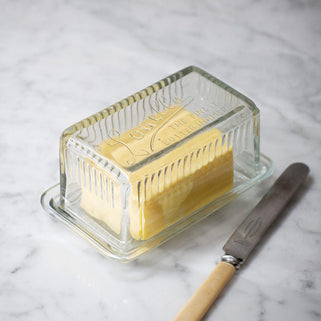Glass Louella Butter Dish