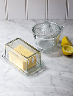 Glass Louella Butter Dish