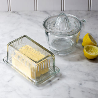 Glass Louella Butter Dish