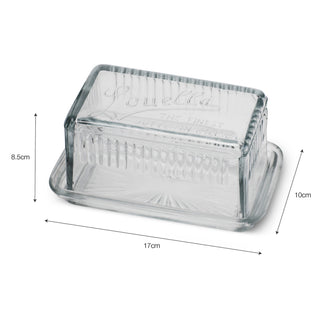 Glass Louella Butter Dish