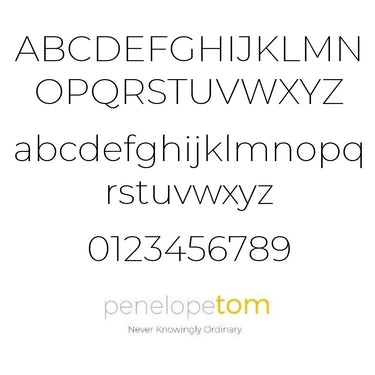 Example of Penelopetom font