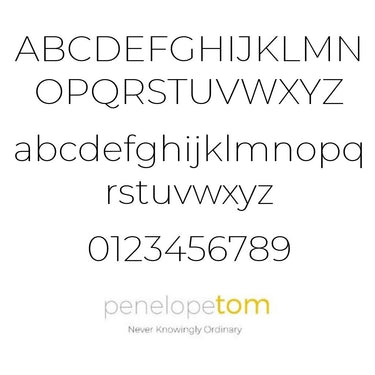 Example of Penelopetom font