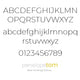 Example of Penelopetom font