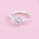 Silver Cz Star Huggie Hoop Earrings