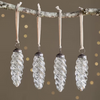 Athardi Drop Silver Glass Bauble
