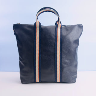 Personalised Monogram Leather Rucksack
