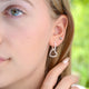 Sterling Silver Open Heart Shape Hoop Earrings