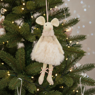 Hanging Pink Ballet Mouse Decoration