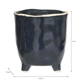 Positano Ink Plant Pot Large