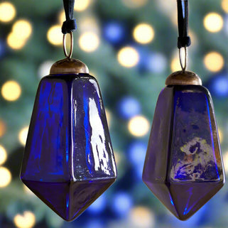Indigo Glass Ratnam Bauble