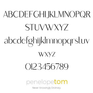 Font for engraving
