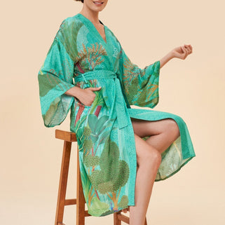 Secret Paradise Design Kimono Gown