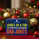 Tin box with 'Jokes in a Tin' text on a white background