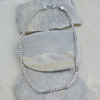 Men's Stainless Steel Wheat Link Chain