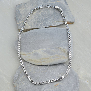 Men's Stainless Steel Wheat Link Chain
