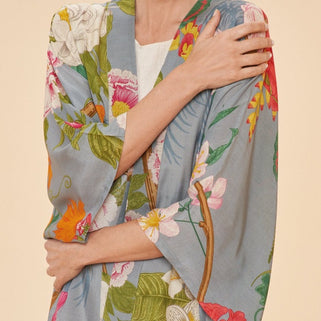 Tropical Flora/Fauna Lavender Kimono Jacket