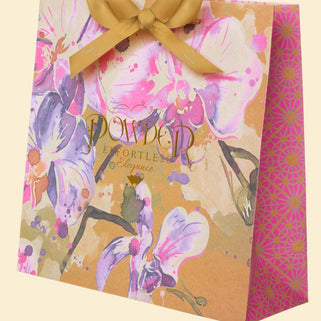 Tropical Floral Fauna Kimono Gown Lavender