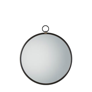 Bayswater Black Round Mirror Large 1
